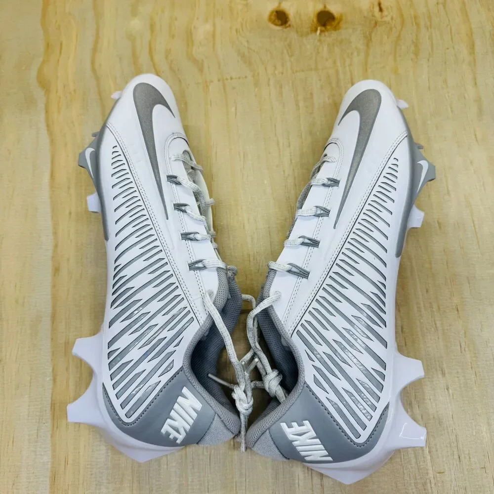 NEW Nike Vapor Edge 360 VC Football Cleats White Silver sz 14 DO6294-100